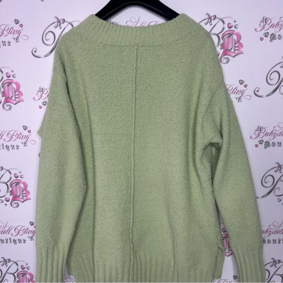 George sweater fuzzy teddy soft loungewear pullover vneck cozy warm teddy π§Έ - Picture 7 of 9